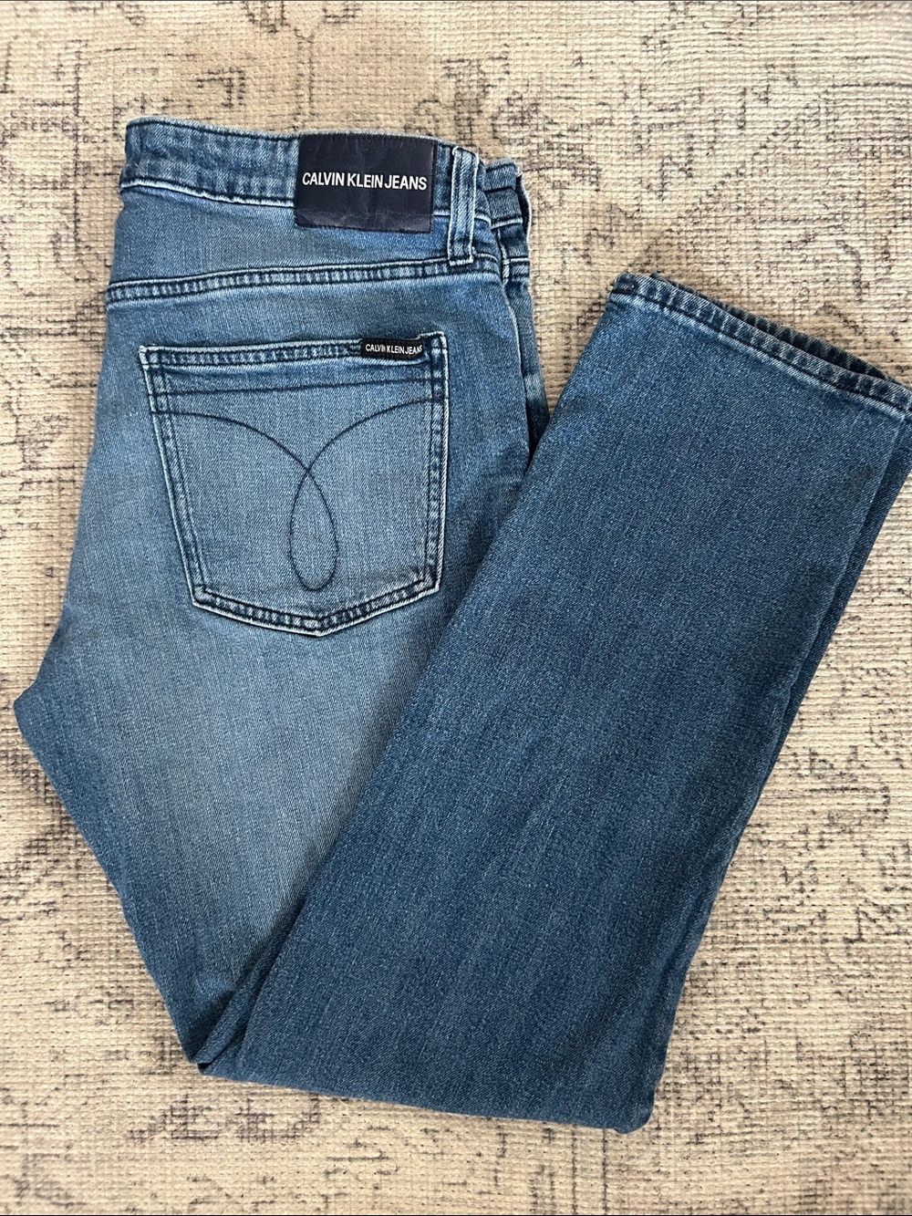 Calvin Klein Jeans Medium Blue Slim Straight Denim